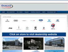 Tablet Screenshot of duncanauto.net